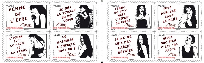 Journée internationale du droit des femmes, Timbres de Miss.Tic