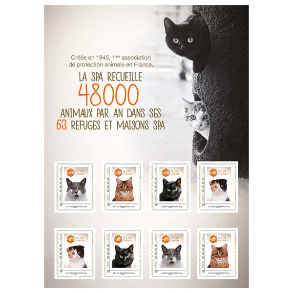 Timbres chats au profit de la SPA