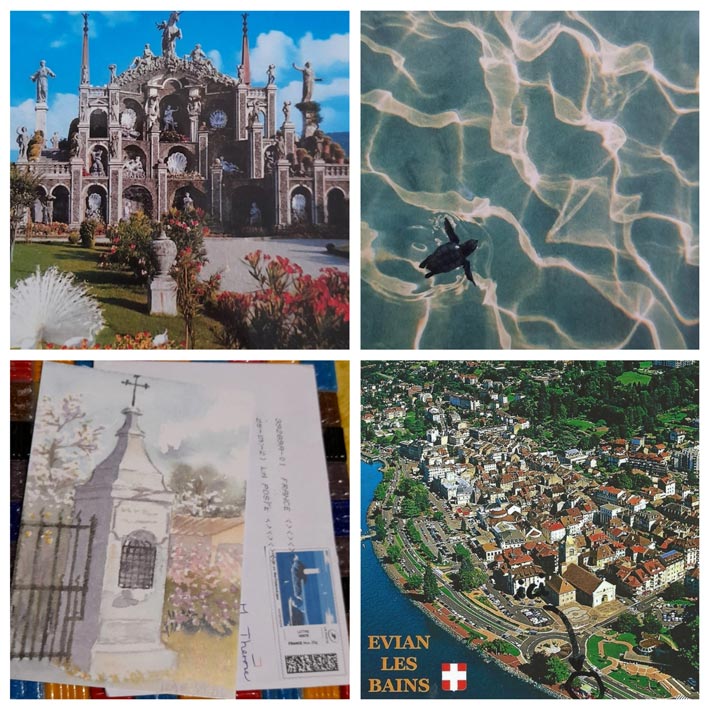  Cartes Postales de vacances 2021Evian les bains