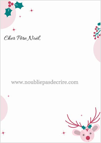 Téléchargez gratuitement modèle 3 lettre au père noël