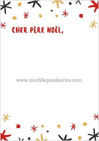 Téléchargez gratuitement modèle 5 lettre au père noël