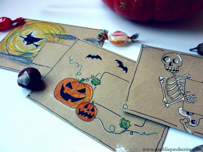 Mail Art pour Halloween 2015 sur le site