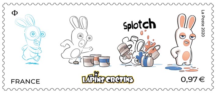 Bloc timbre Dessine-moi un lapin crétin