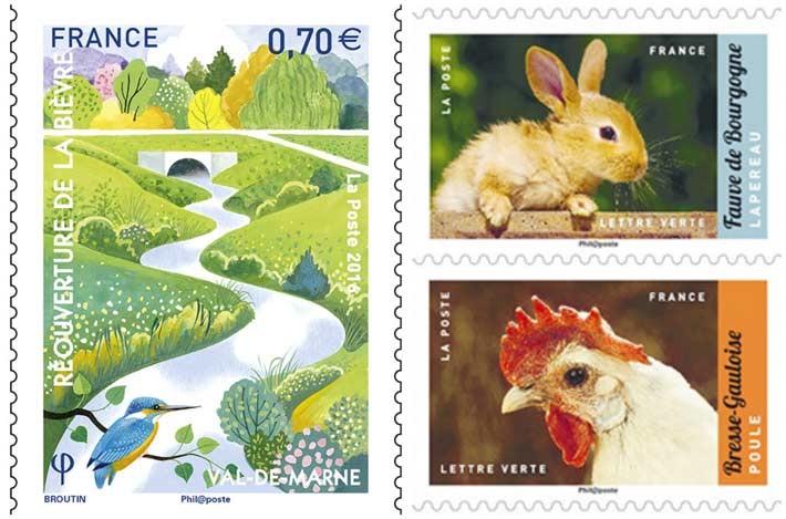 Des timbres pour le printemps 2017