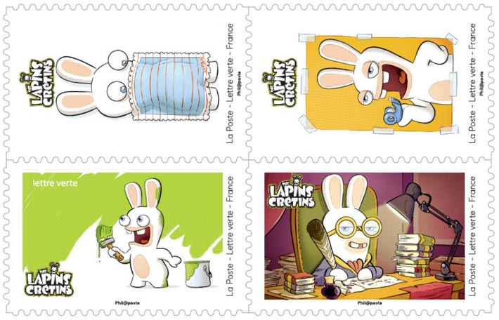 Carnet de timbres Lapins Crétins 2020