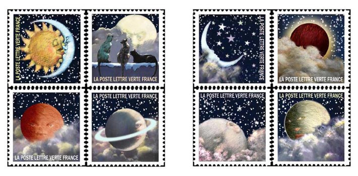 Serie timbres Correspondance Planétaire 2016 La Poste