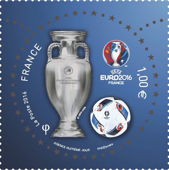 Timbre officiel de l'UEFA EURO 2016