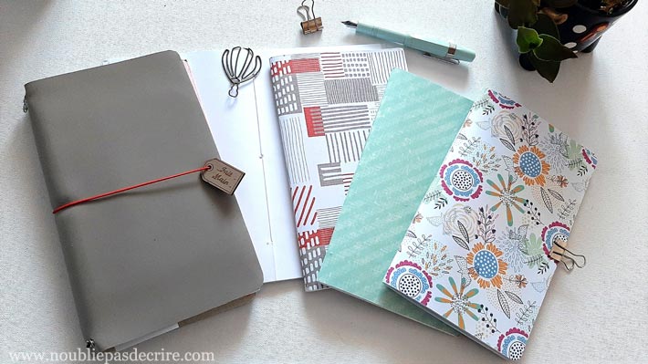 Tuto pour faire soi-même des carnets pour Midori ou traveler