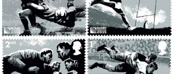 Les timbres de la Royal Mail pour la Coupe du Monde de Rugby 2015